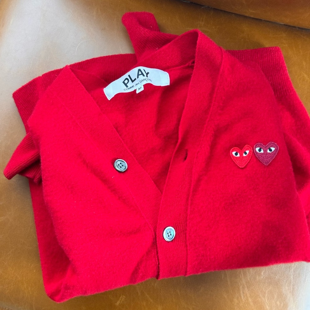 Comme des garçon play cardigan